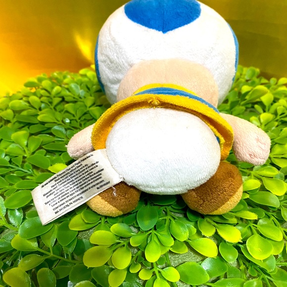 SUPER MARIO NINTENDO VTG 2010 COLlECTIBLE BLUE TOAD PLUSH LITTLE BUDDIE 7” - Picture 6 of 9